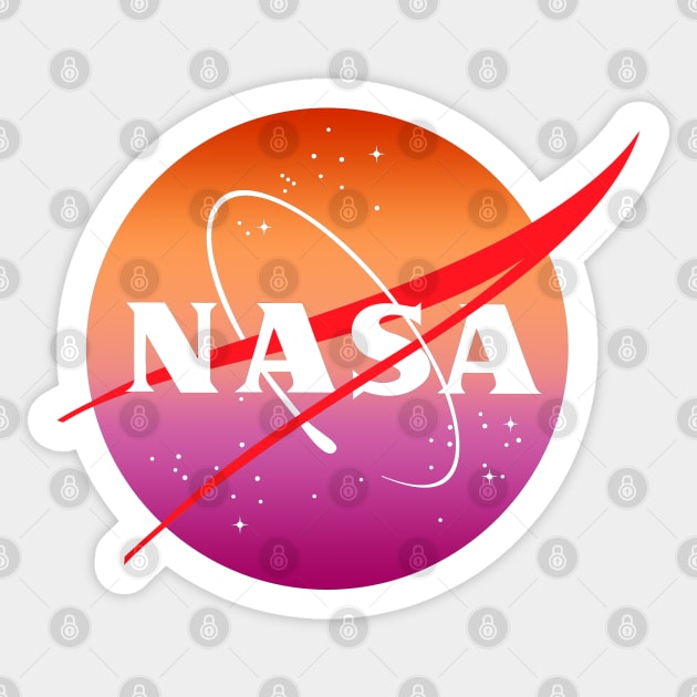 Subtle Lesbian NASA Sticker by GasparArts